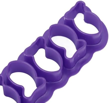 5pcs Fish Cookie Cutters for Baking Mini Treats Purple
