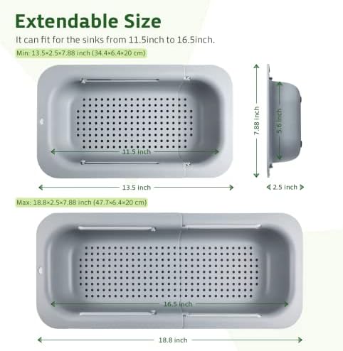 Extendable Kitchen Strainer Collapsible Over Sink