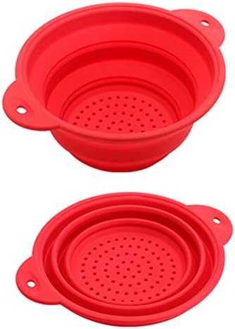 Hisocute Folding Colander Drain Basket Set