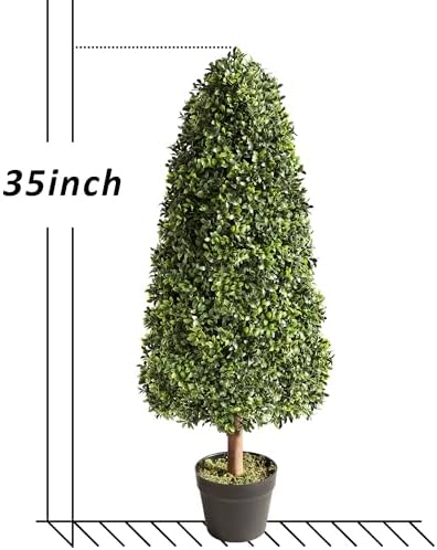 Handpicked 3ft Artificial Boxwood Topiary for Home Garden Decor
