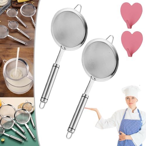 Small Handle Poached Egg Strainer 304 Stainless Steel Kitchen Essential