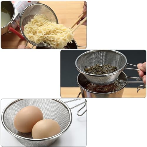 2-Piece Large Glass Collapsible Colander Strainer for Cooking Tea