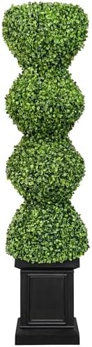 Elegant 43-inch Boxwood Topiary for Front Porch