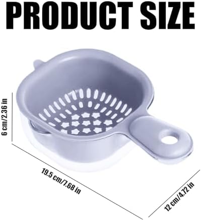 Compact Kitchen Essential Mini Colander with Handle for Efficient Vegetable Washing