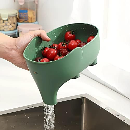Sturdy Cute Elephant Kitchen Colander Durable PP Material Easy Drainage Versatile Use