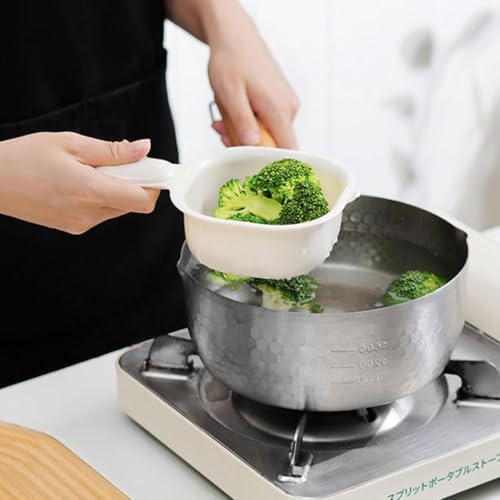 Fruit Strainer Dual-Layer Colander with Handle Kitchen Gadget for