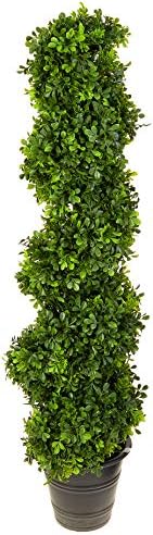 Nearly Natural5475 Topiary with Planter inOutdoorGreen4ft