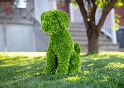 Sitting Dog Artificial Topiary