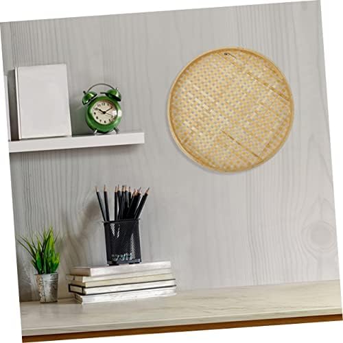 3-Piece Natural Weaving Colander Baskets Traditional Chinese Snack Sieve Storage Baskets