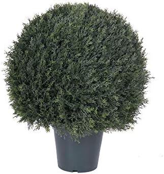 24 Artificial UV-Resistant Cypress Topiary Ball
