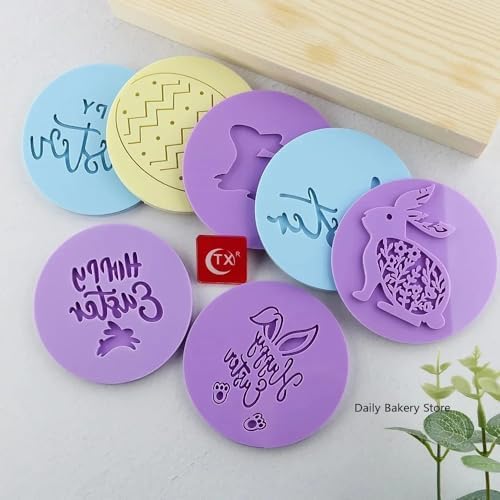 Cutie Bunny Acrylic Cookie Cutter Set Easy Baking Decorate Tool