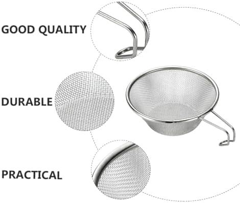 Fishing Glass Net Strainer 2 Pcs Stainless Steel Colander