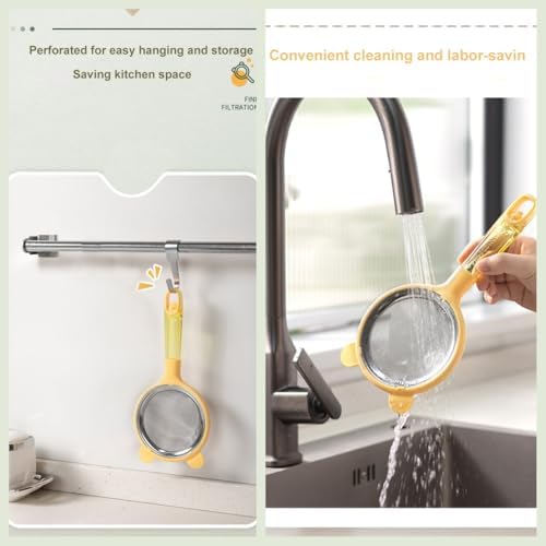Stainless Steel Fine Mesh Sifter w spatula