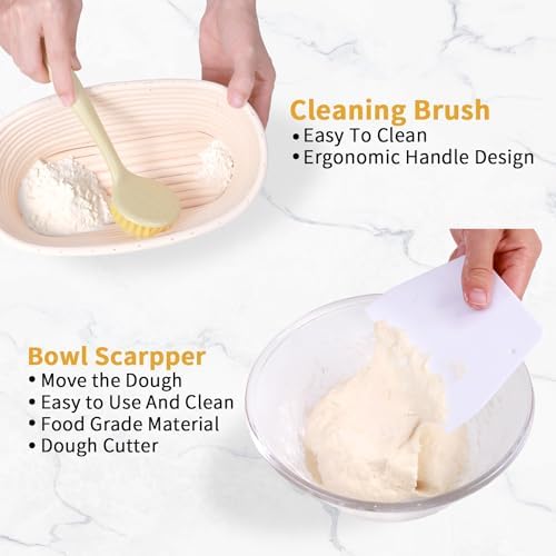 HOMEDISIAC Banneton Proofing Basket Set of 2