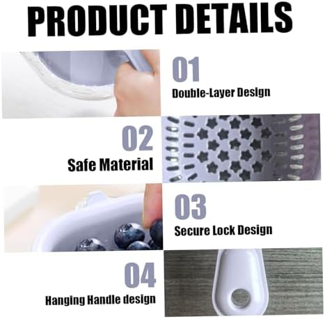 Compact Kitchen Essential Mini Colander with Handle for Efficient Vegetable Washing