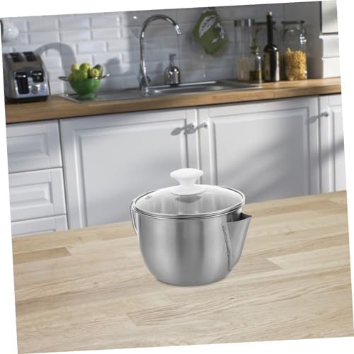 STOBAZA 304 Stainless Steel Oil Strainer with Glass Lid