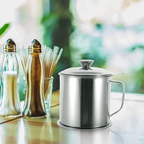Hemoton Heavy-Duty Oil Strainer Pitcher Professional Grade Kitchen Storage Solution