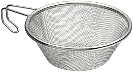 2-Piece Large Glass Collapsible Colander Strainer for Cooking Tea