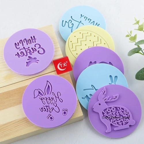 Cutie Bunny Acrylic Cookie Cutter Set Easy Baking Decorate Tool