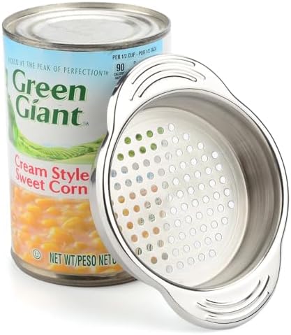 Sharp-Edged Tuna Strainer Stainless Steel Food Can Sieve