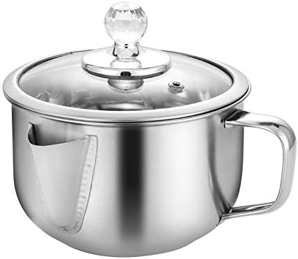 Delura Gravy Fat Separator Jug - Oil Fat Separator Stainless Steel 1200ml