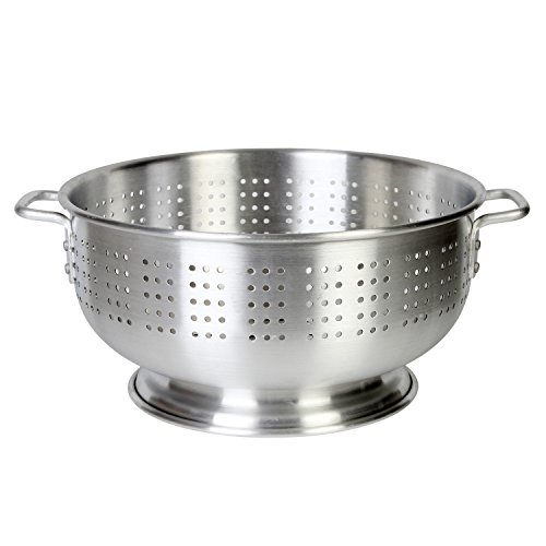Thunder Group Colander 16 Quart Capacity Aluminum Pack of 4 1