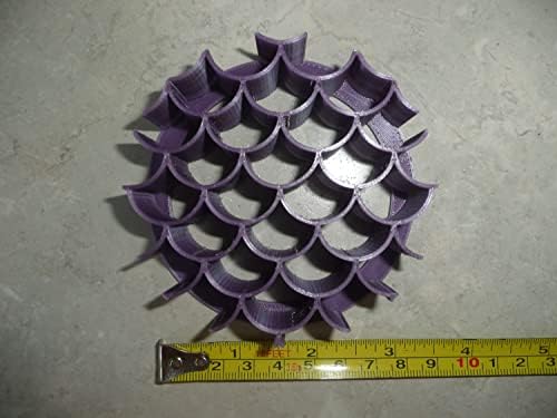 YNGLLC Purple Mermaid Scales Concha Cutter Baking Tool