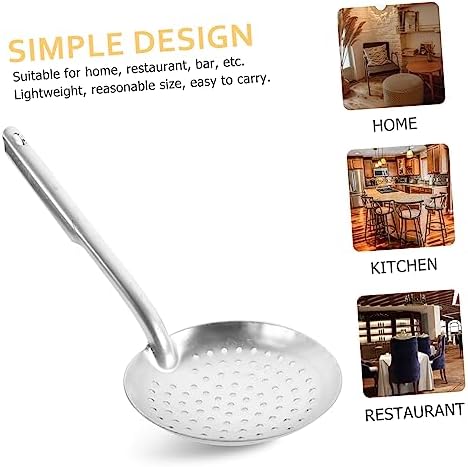 Hoement Colander Spoon with Comfort Grip and Non-Slip Design
