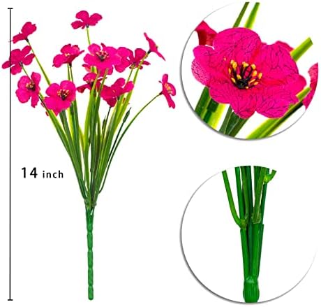 Ximiloor 21 Bundle Outdoor Fake Silk Flowers