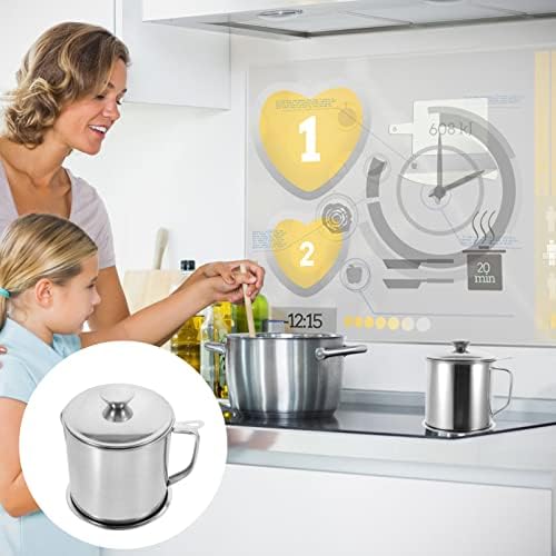 Hemoton Heavy-Duty Oil Strainer Pitcher Professional Grade Kitchen Storage Solution