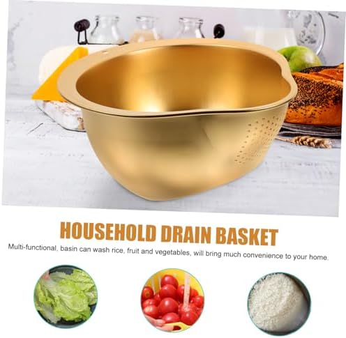 Premium Kitchen Strainer Basket with Stainless Steel Design