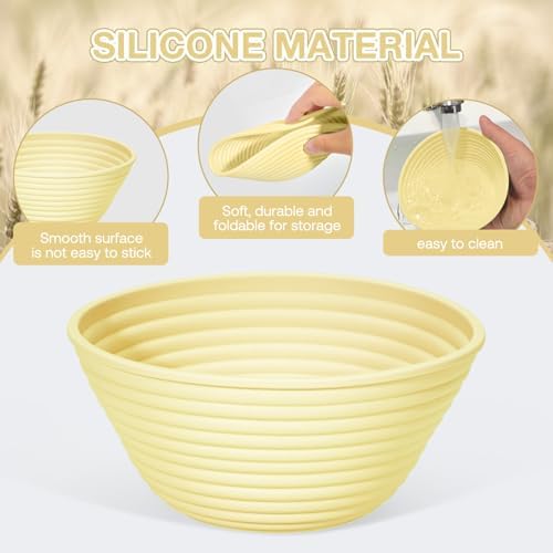 Premium Silicone Sourdough Baskets Set