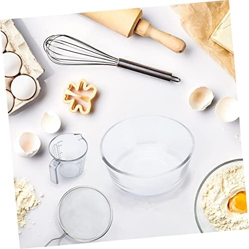 1 Set Glass Measuring Cups Stainless Steel