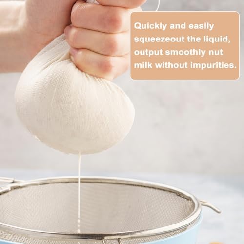 Nut Milk Strainer - Reusable Cheese Cloth - 20 x 30 cm