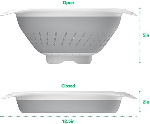 Vremi 5-QT Collapsible Silicone Colander