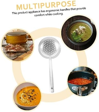 Hoement Colander Spoon with Comfort Grip and Non-Slip Design