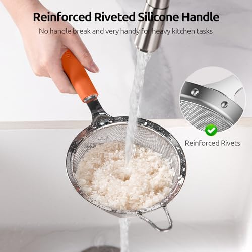 U-Taste 188 Stainless Steel Mesh Strainer Heavy Duty for Kitchen Needs