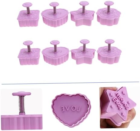 8pc 3D cartoon cookie molds set for baking fun and holiday treats