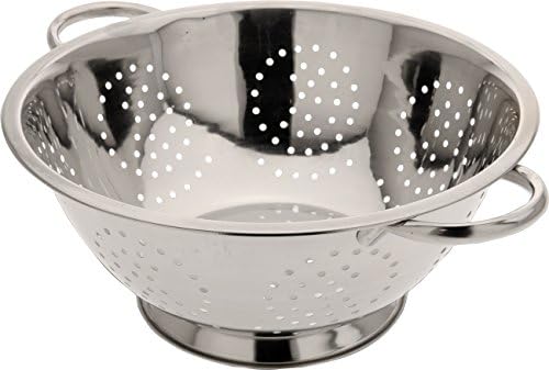 Reliable Gourmet Metal Colander Durable Stainless Steel Compact and Stylish Design