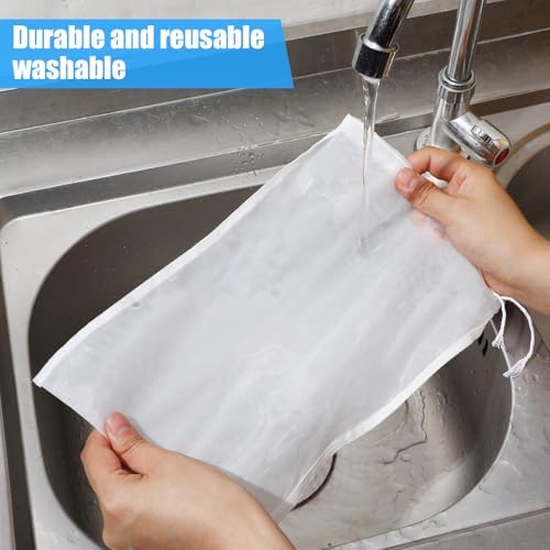 4-Piece Nut Milk Strainer Durable Nylon Mesh Bag