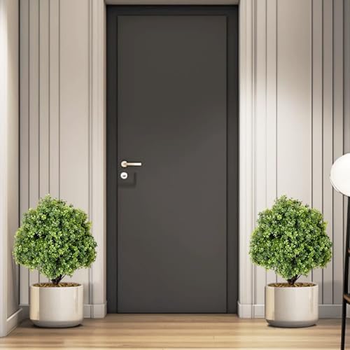 THE BLOOM TIMES 2ft Boxwood Topiary Ball Set