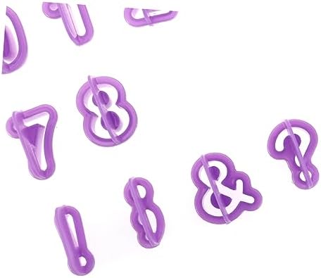 40-Piece Letter Stencil for Cake Baking