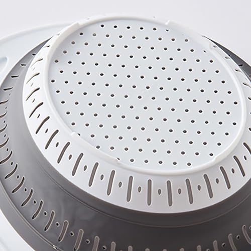 JOYO Collapsible Colander Strainer Silicone with Handle Kitchen Essential
