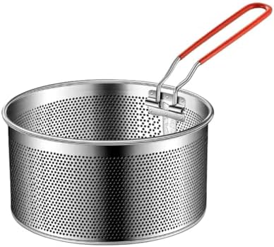 Mirrorless Frying Basket Heatproof Pasta Strainer Efficient and Compact