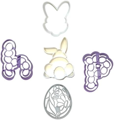 Fun Set of 5 Cookie Cutters for Baking and Play
