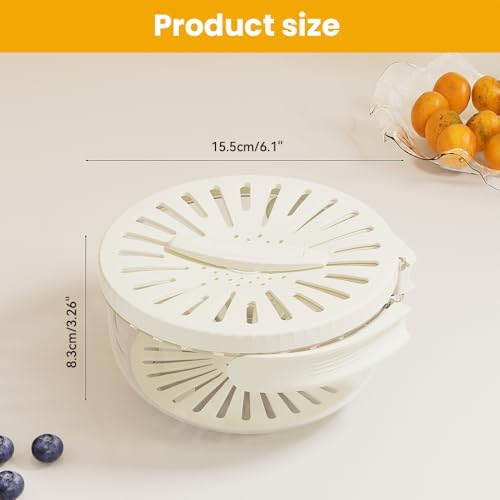 Efficient 2-in-1 Produce Washer with Foldable Handle