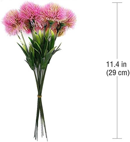 CATTREE Artificial Dandelion Flower Plant 10_PACK