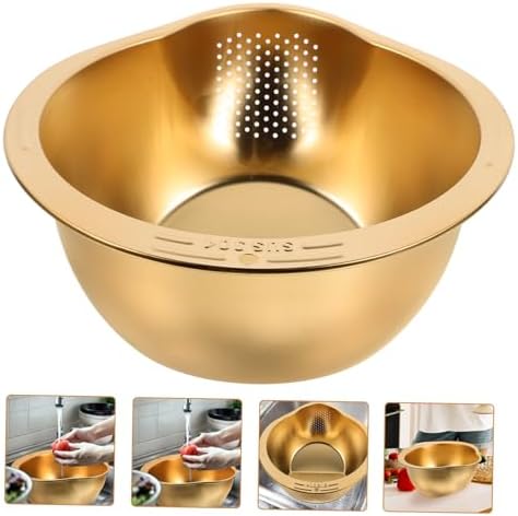 Premium Kitchen Strainer Basket with Stainless Steel Design