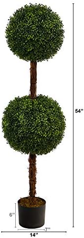 Nearly Natural Boxwood Topiary