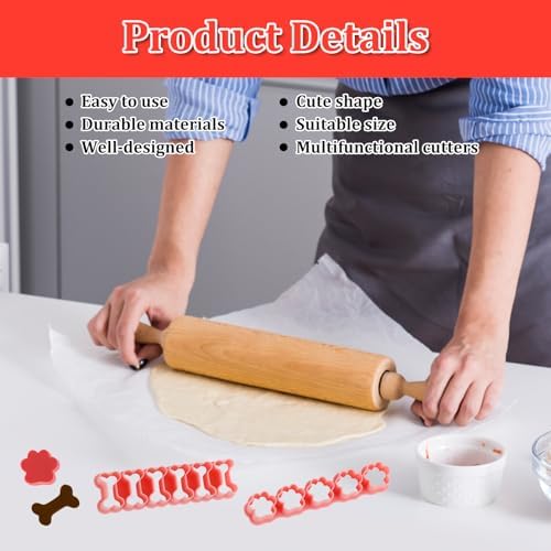 Two-Piece Dog-Themed Mini Cookie Cutters Set for Sampling